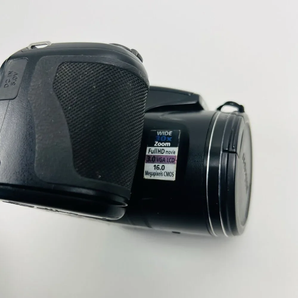 Nikon Coolpix L820 16.0MP Digital Camera, Battery Door Doesn't Close TESTED READ